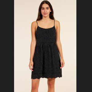 Ann Taylor Black and White Polka Dot Dress